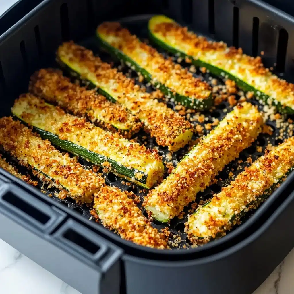 5-Ingredient Healthy Air Fryer Zucchini Fries Recipe - Recipe Image