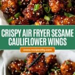Air Fryer Sesame Cauliflower Wings Recipe