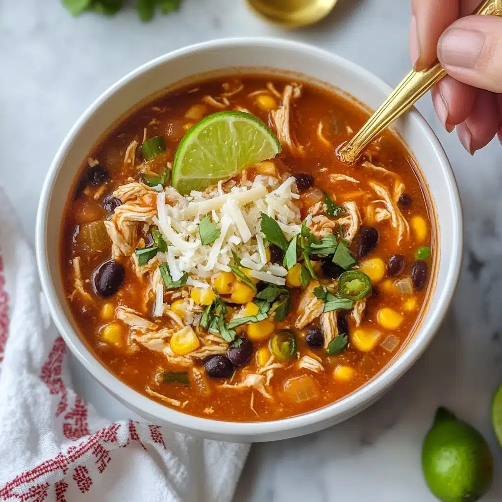 Easy Chicken Taco Soup Recipe - Recipe Image