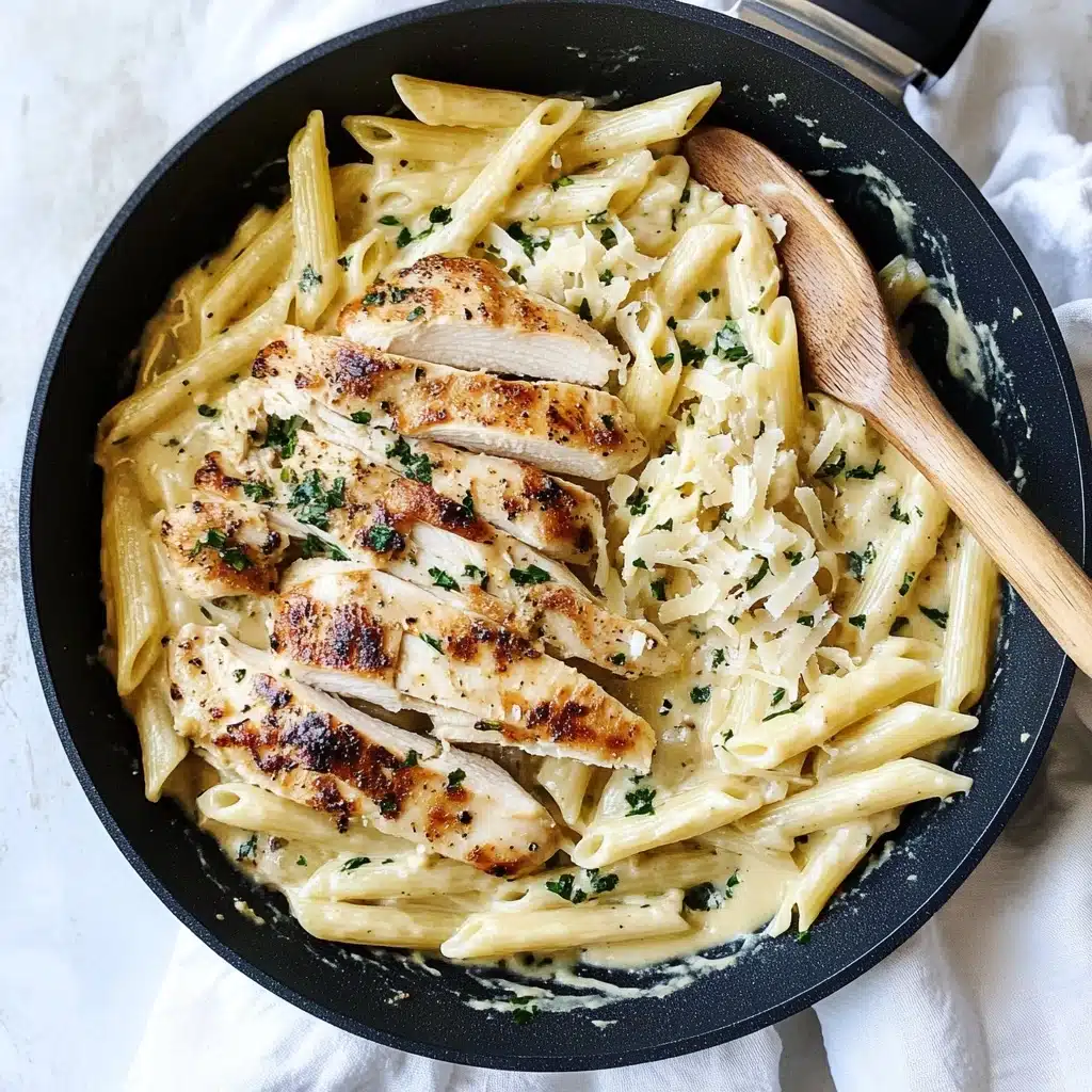 Garlic Parmesan Chicken Pasta Recipe - Recipe Image