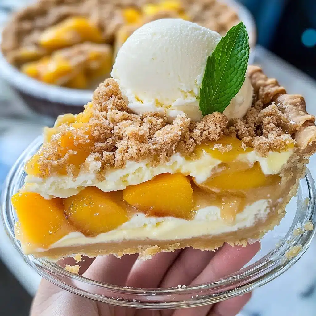 Creamy Peach Pie Recipe - Recipe Image