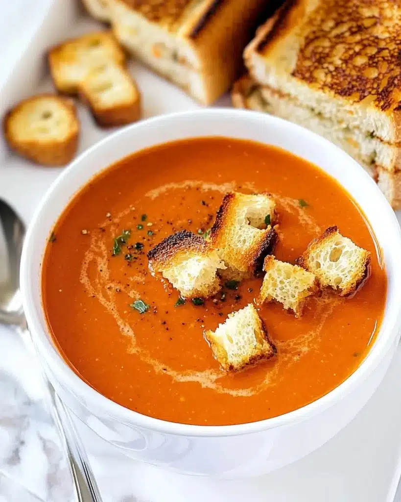 Roasted Tomato Basil Soup Recipe