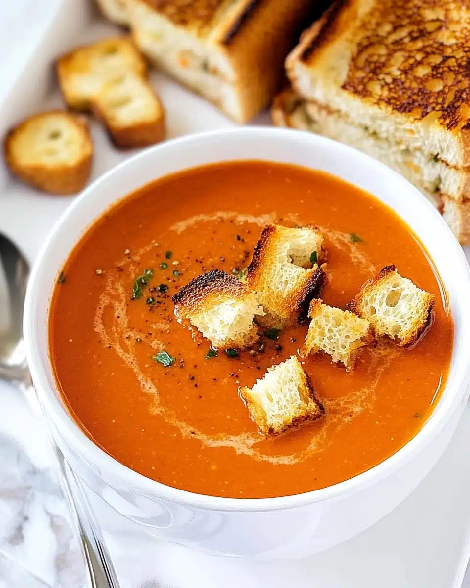 Roasted Tomato Basil Soup Recipe
