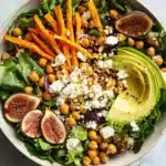 Fig Salad with Roasted Sweet Potatoes and Chickpeas Recipe