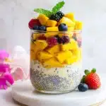 Mango Chia Pudding with Fruit Salad Recipe
