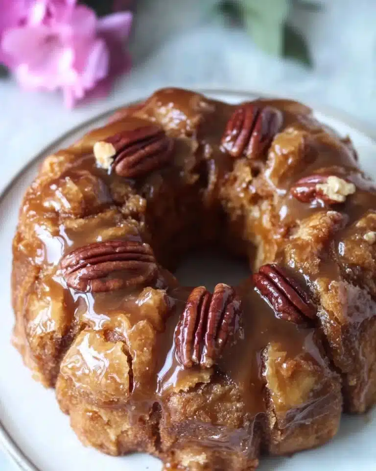 Homemade Caramel Pecan Monkey Bread Recipe