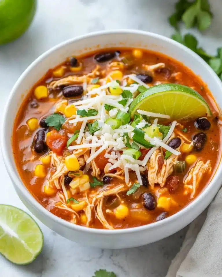 Easy Chicken Taco Soup Recipe