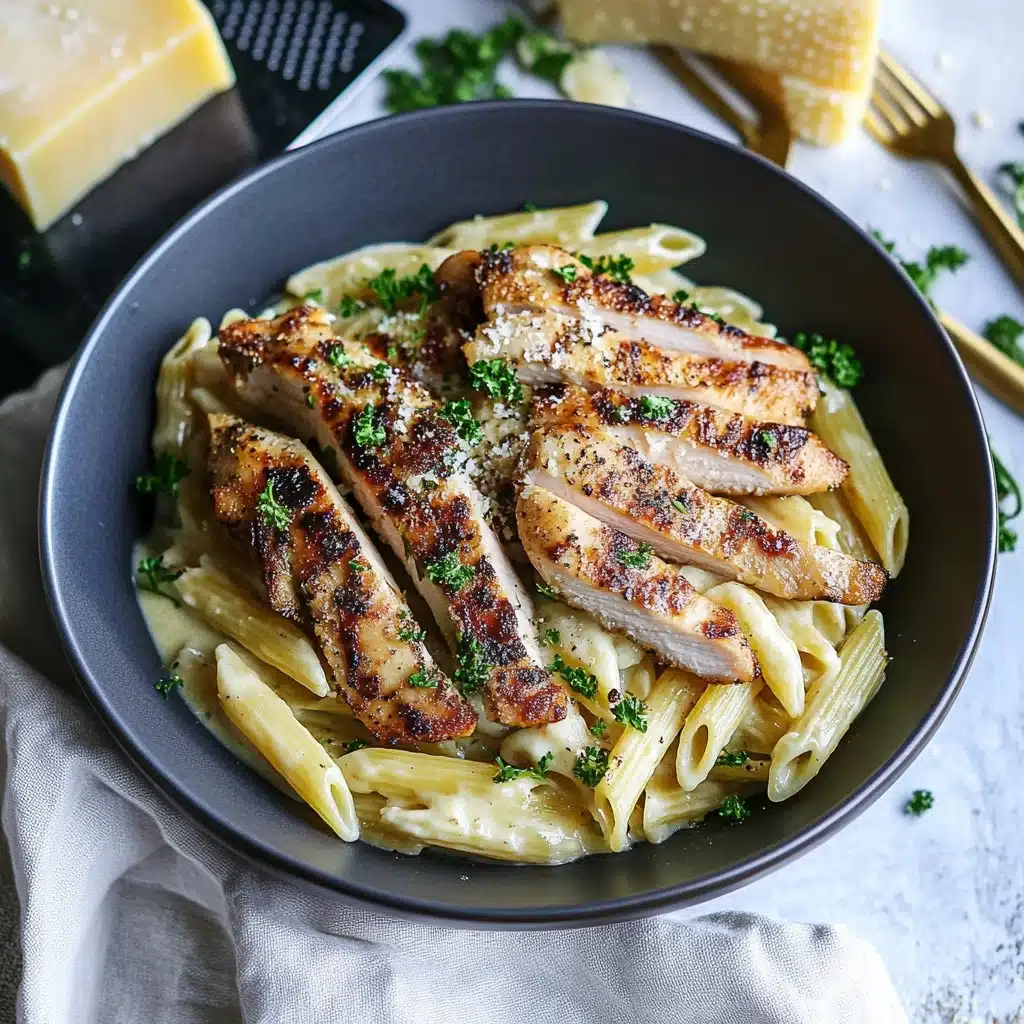 Garlic Parmesan Chicken Pasta Recipe - Recipe Image