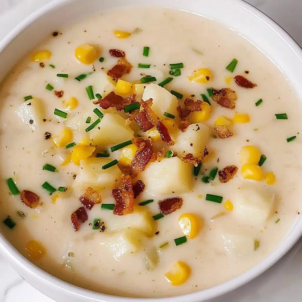 Cheesy Bacon Corn Chowder Recipe - Recipe Image