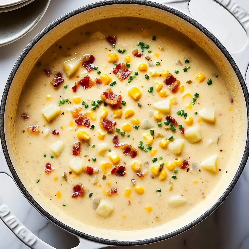 Cheesy Bacon Corn Chowder Recipe - Recipe Image