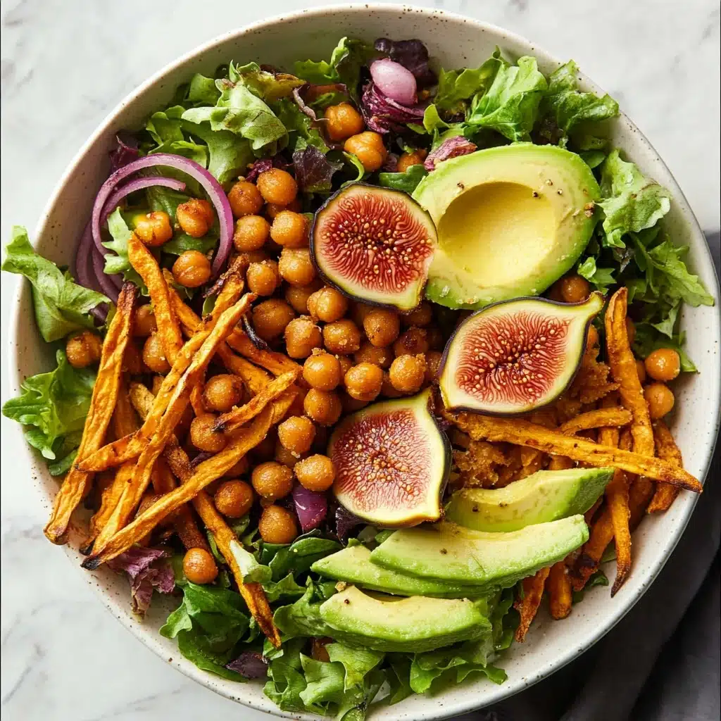 Fig Salad with Roasted Sweet Potatoes and Chickpeas Recipe - Recipe Image