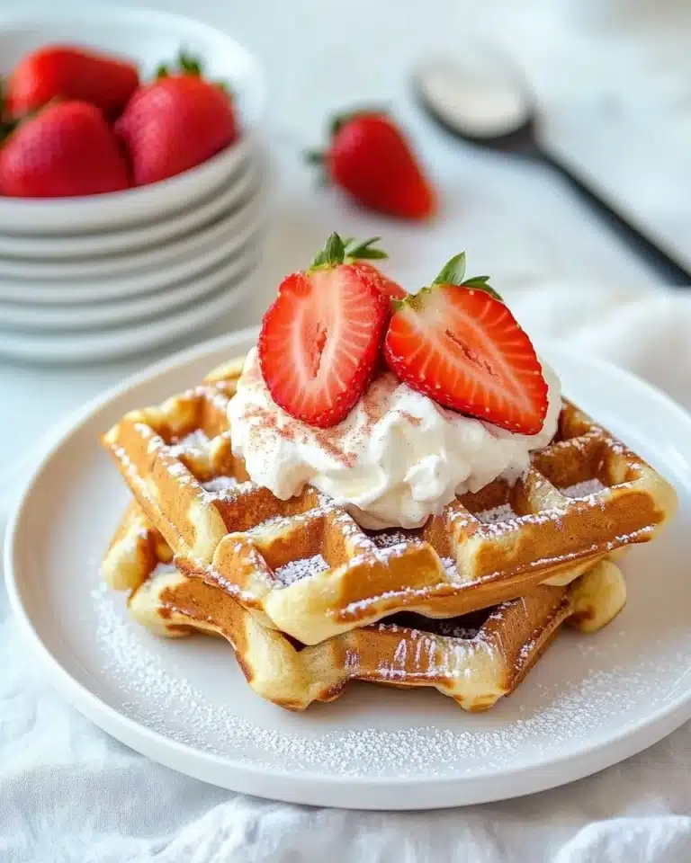 Cinnamon Sugar Churro Waffles Recipe