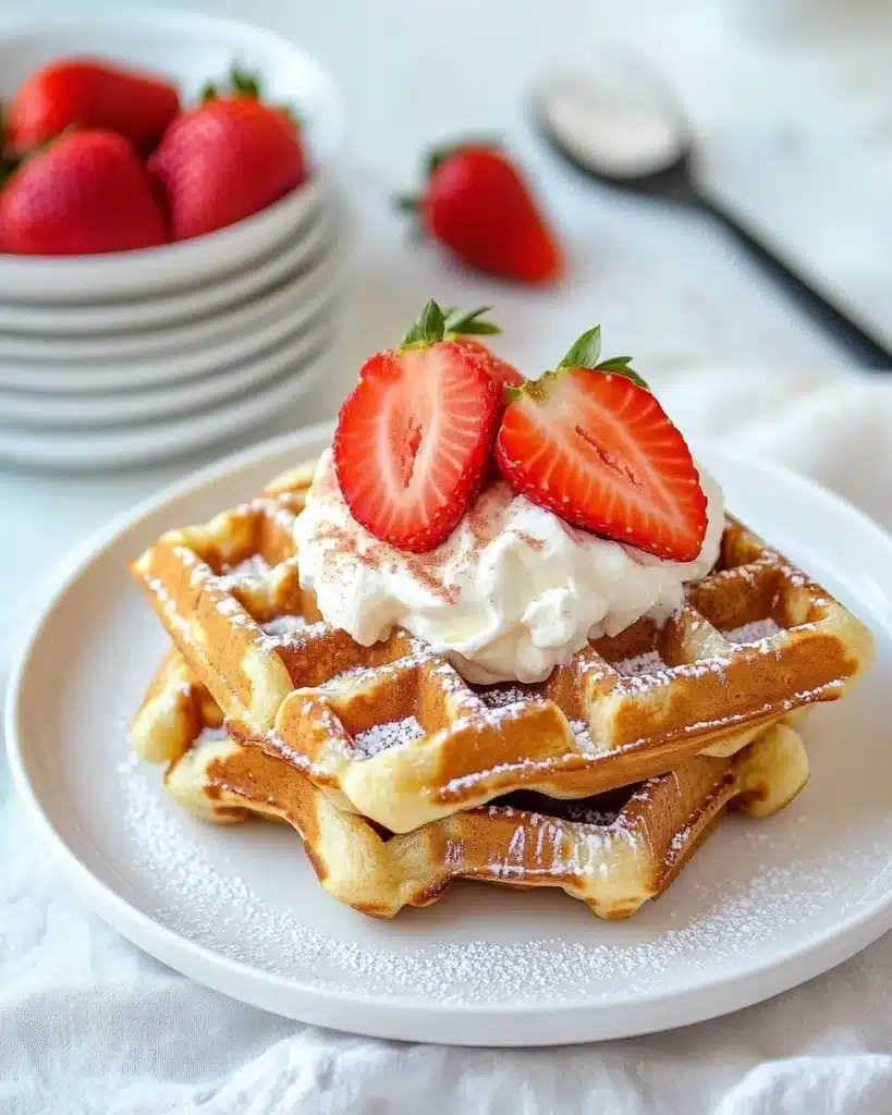Cinnamon Sugar Churro Waffles Recipe