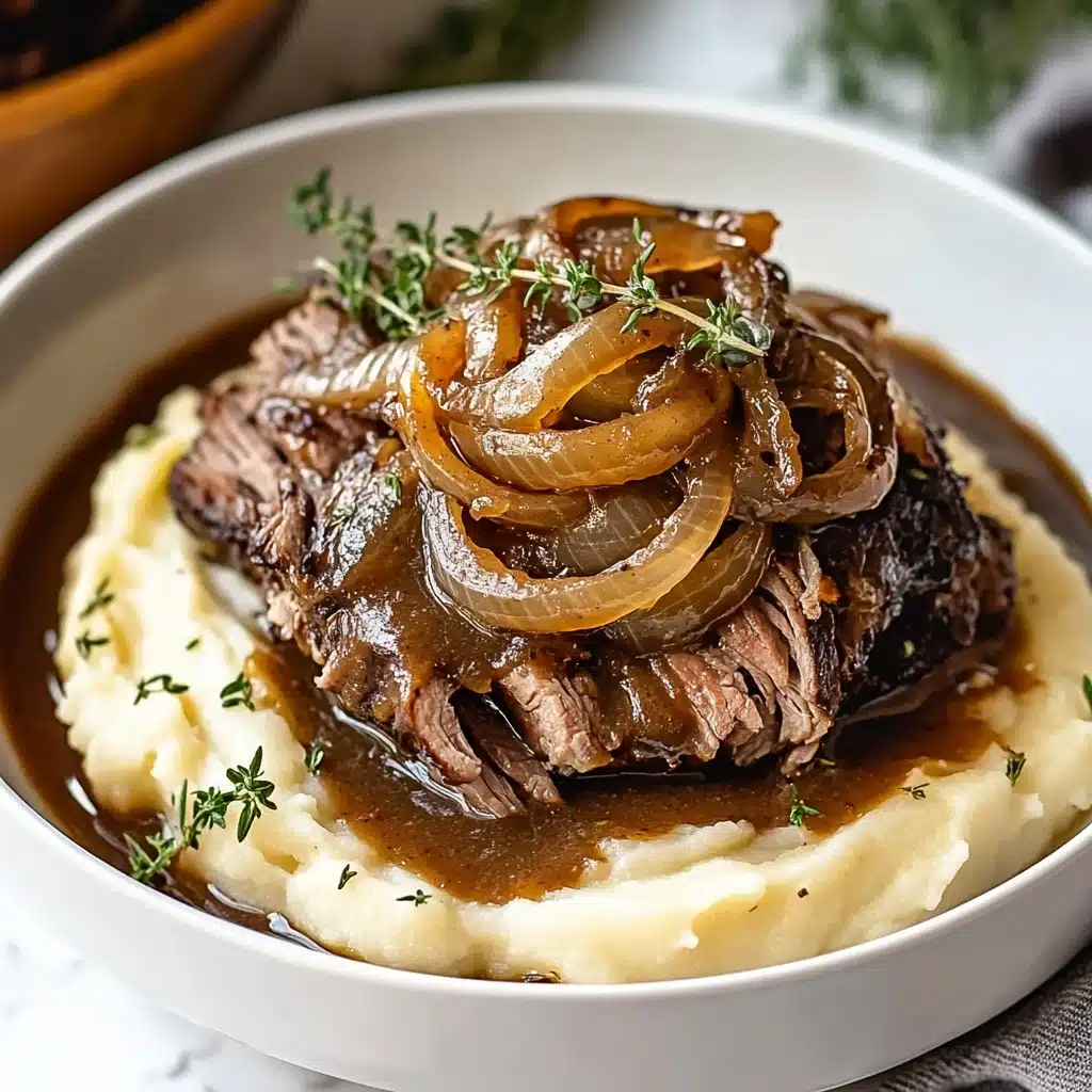 Instant Pot French Onion Pot Roast Recipe - Recipe Image