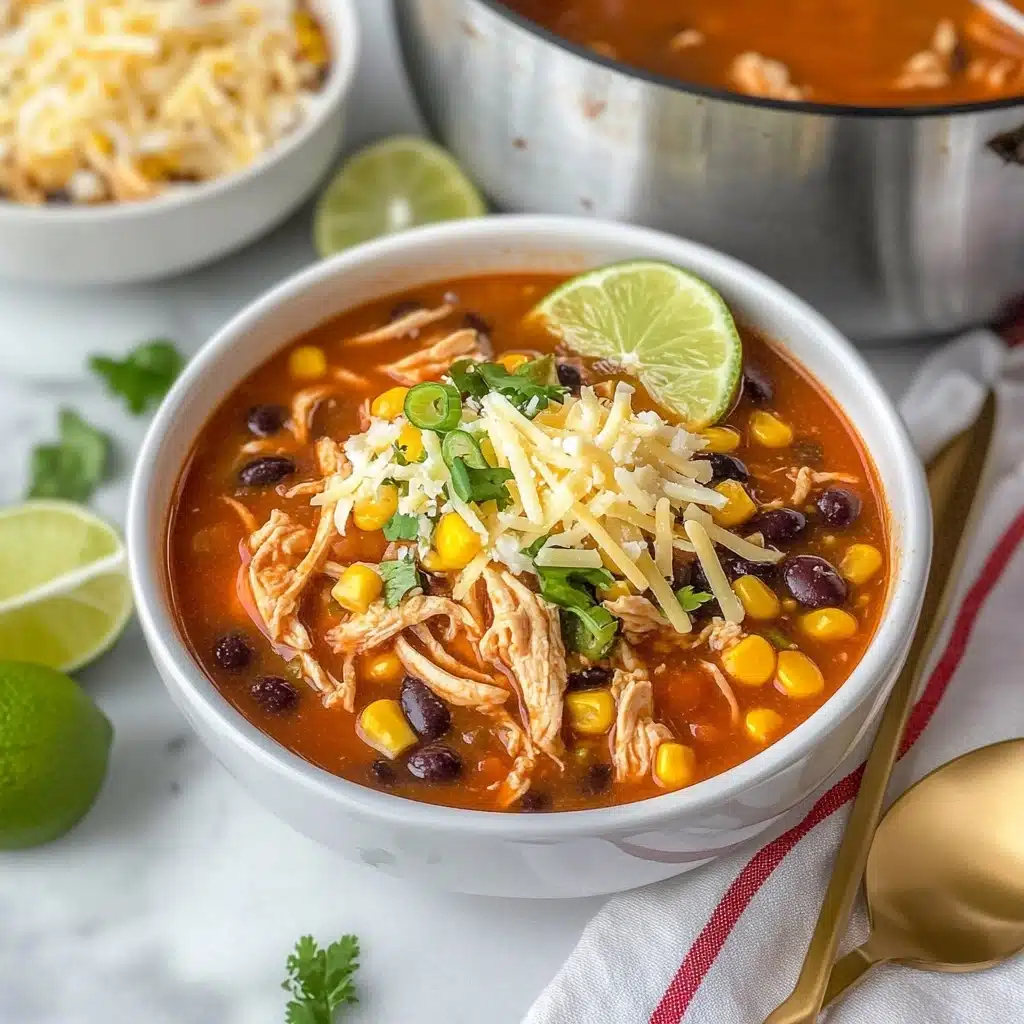 Easy Chicken Taco Soup Recipe - Recipe Image