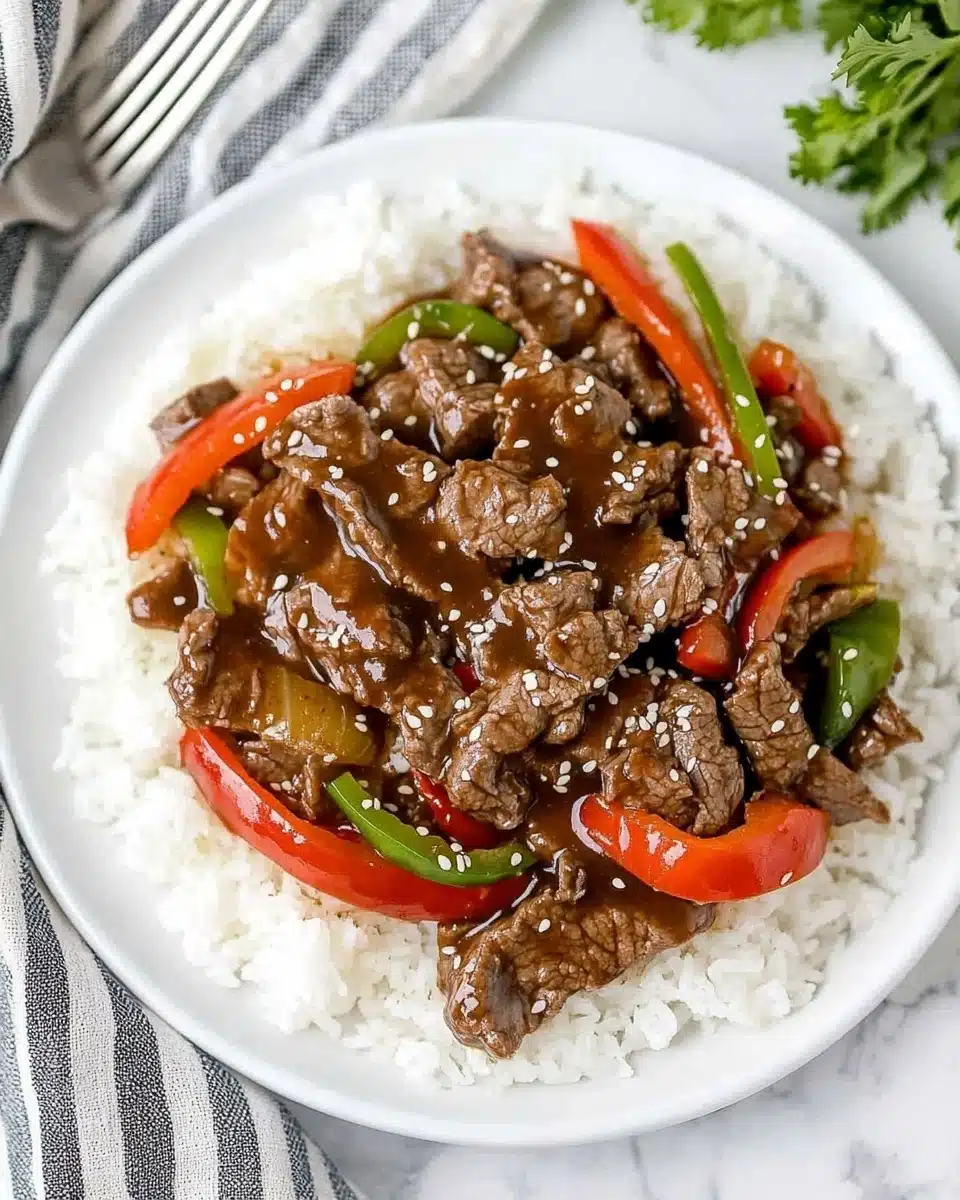 Instant Pot Chinese Pepper Steak Recipe