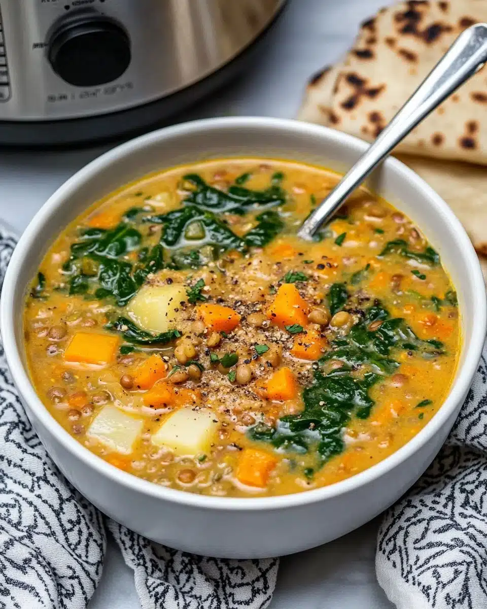 Instant Pot Coconut Curry Lentil Soup Recipe