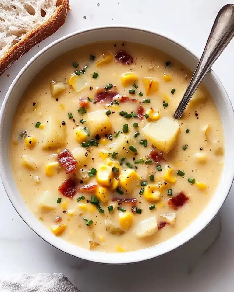Cheesy Bacon Corn Chowder Recipe