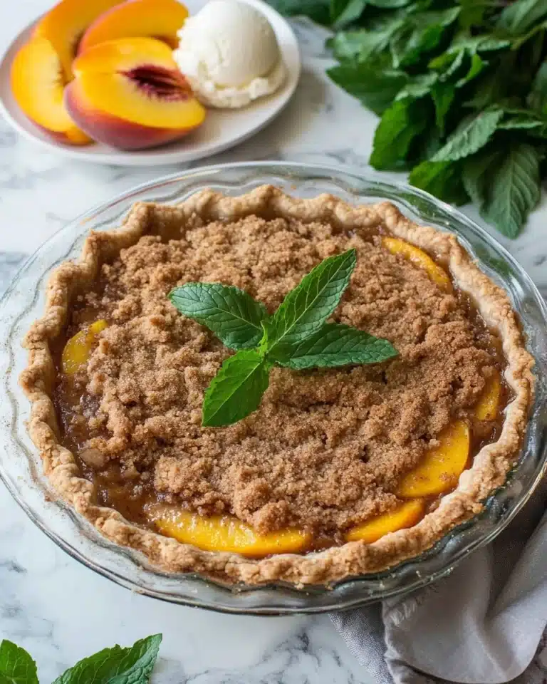 Creamy Peach Pie Recipe