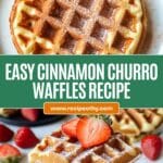Cinnamon Sugar Churro Waffles Recipe