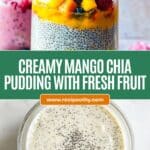 Mango Chia Pudding with Fruit Salad Recipe