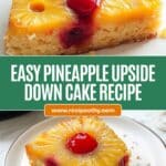 Easy Pineapple Upside Down Cake Recipe