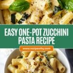 One-Pot Pasta with Zucchini Recipe