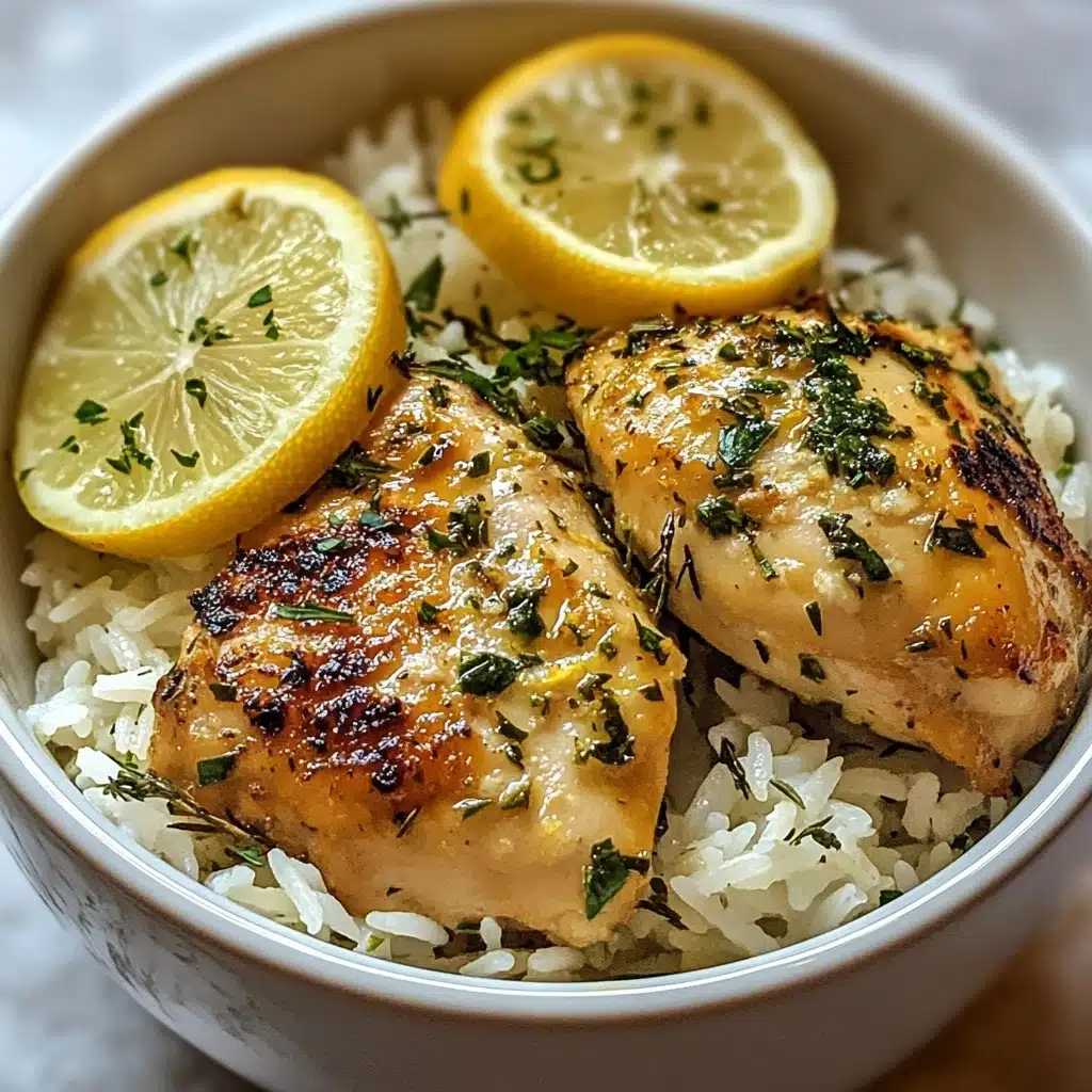 Slow Cooker Lemon Herb Chicken and Rice Recipe - Recipe Image