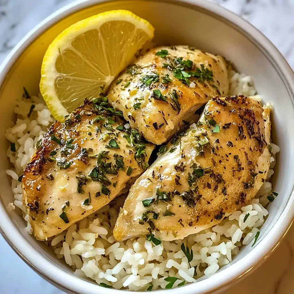 Slow Cooker Lemon Herb Chicken and Rice Recipe - Recipe Image