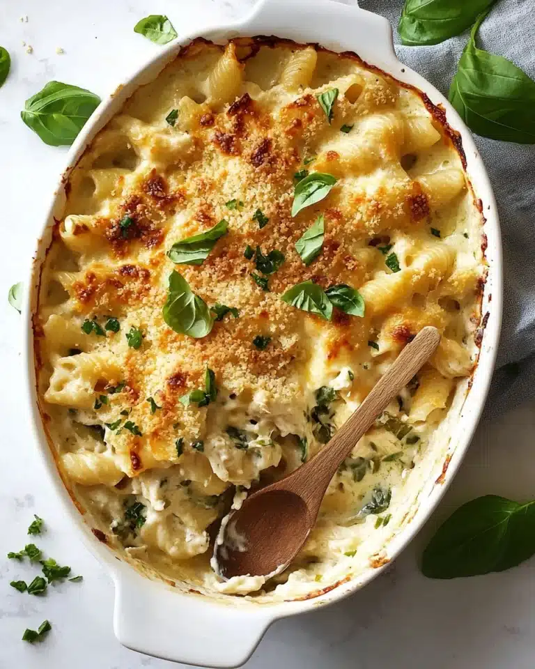 Chicken Spinach Pasta Bake Recipe