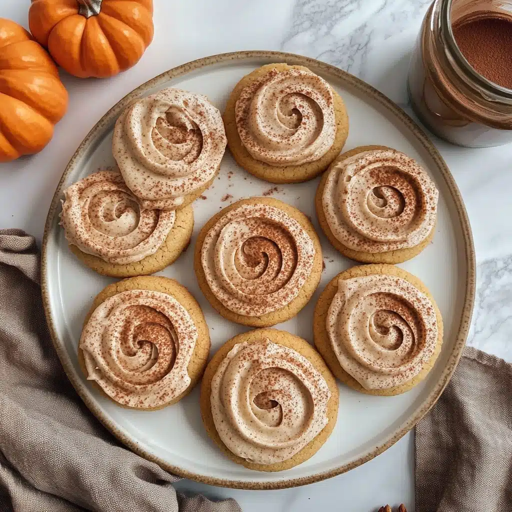 Soft Pumpkin Cookies with Cinnamon Frosting Recipe - Recipe Image