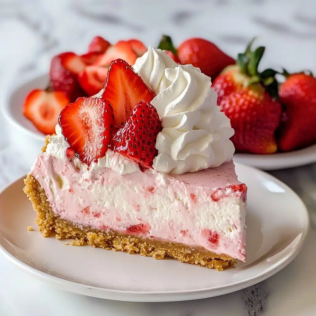 No Bake Strawberry Cheesecake Recipe - Recipe Image