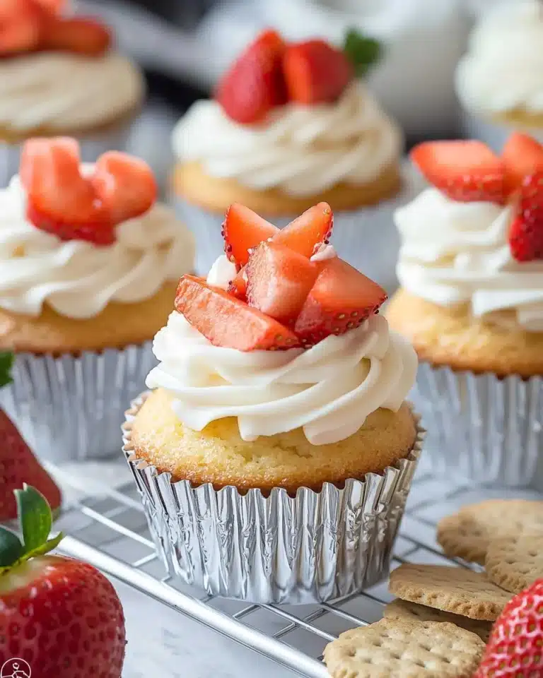 Strawberry Cheesecake Cupcakes Recipe