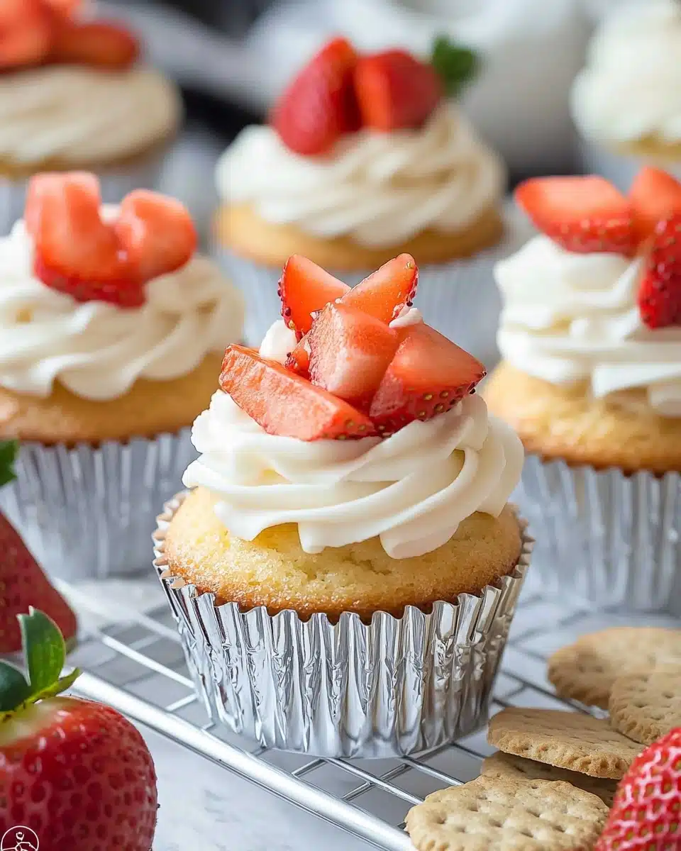 Strawberry Cheesecake Cupcakes Recipe