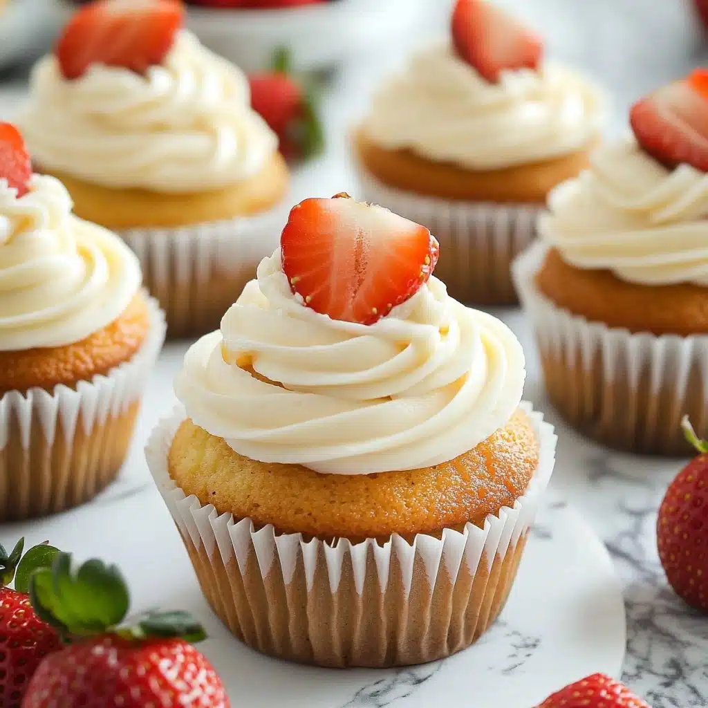 Strawberry Cheesecake Cupcakes Recipe - Recipe Image