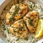 Slow Cooker Lemon Herb Chicken and Rice Recipe