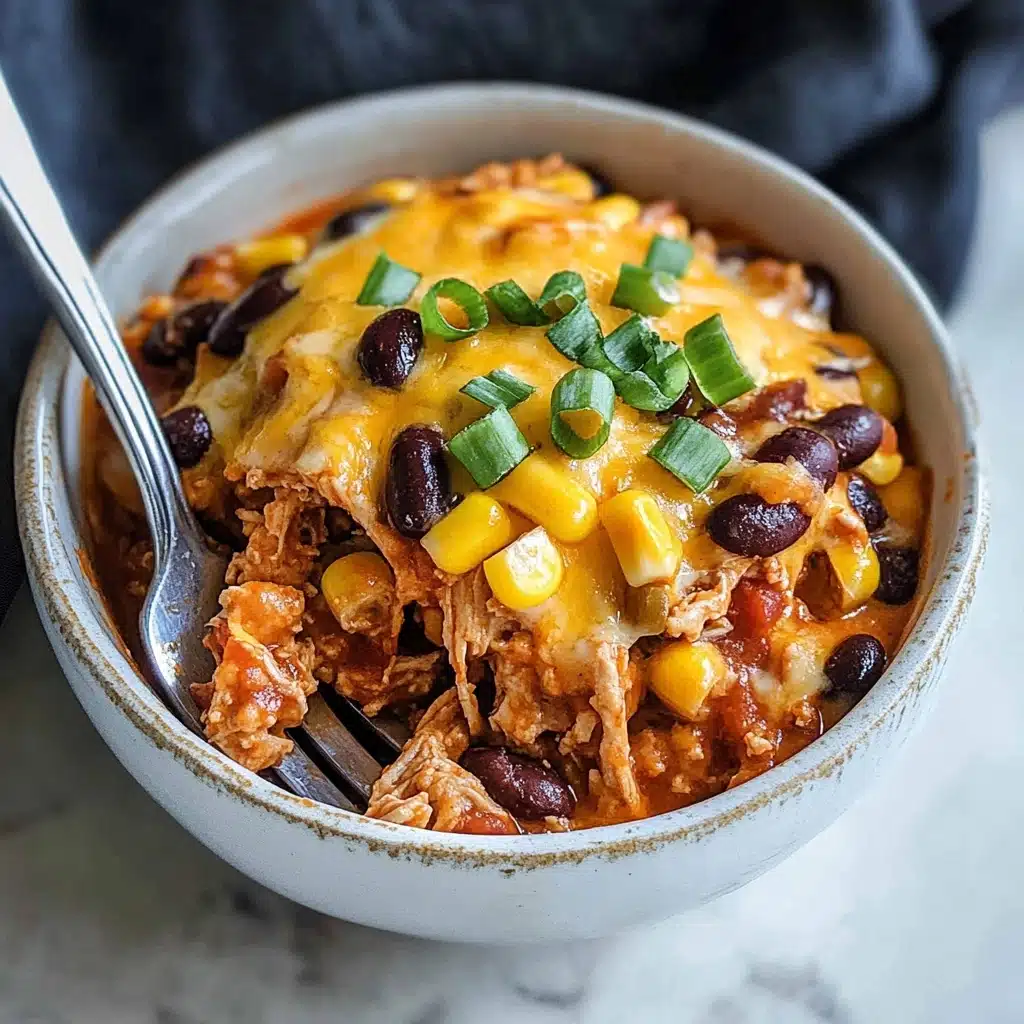 Crockpot Chicken Enchilada Casserole Recipe - Recipe Image