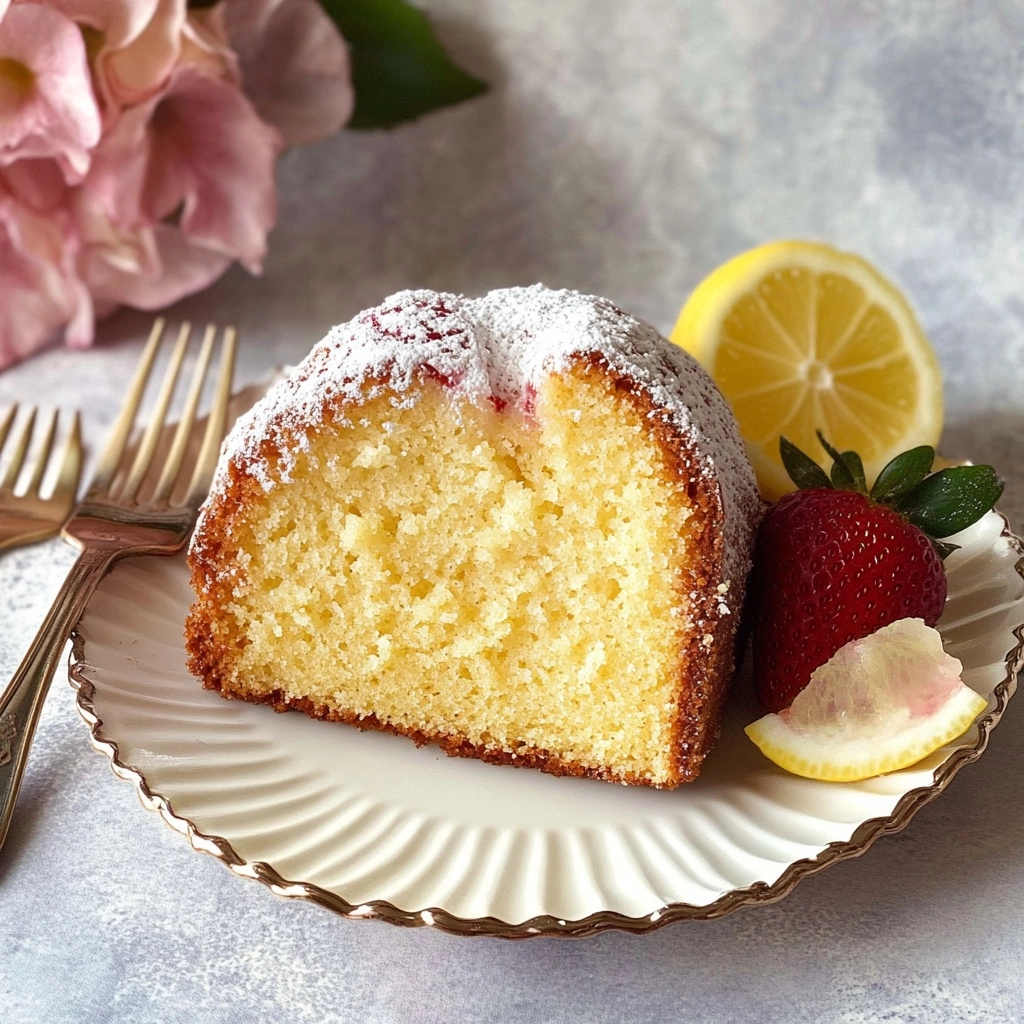 Strawberry Lemon Bundt Cake Recipe - Recipe Image