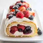 Triple Berry Angel Food Cake Roll Recipe
