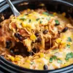 Crockpot Chicken Enchilada Casserole Recipe