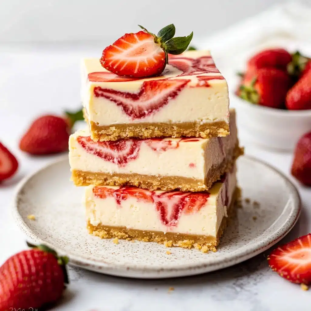 Strawberry Cheesecake Bars Recipe - Recipe Image