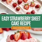 Strawberry Sheet Cake Recipe
