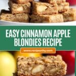 Cinnamon Apple Blondies Recipe