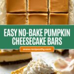 No-Bake Pumpkin Cheesecake Bars Recipe