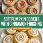 Soft Pumpkin Cookies with Cinnamon Frosting Recipe