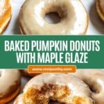 Baked Pumpkin Donuts with Maple Glaze Recipe