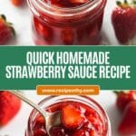 Homemade Strawberry Sauce Recipe