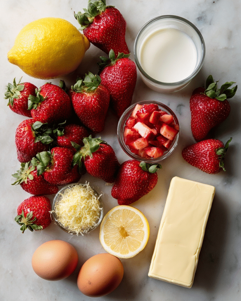 Strawberry Lemon Bundt Cake Recipe