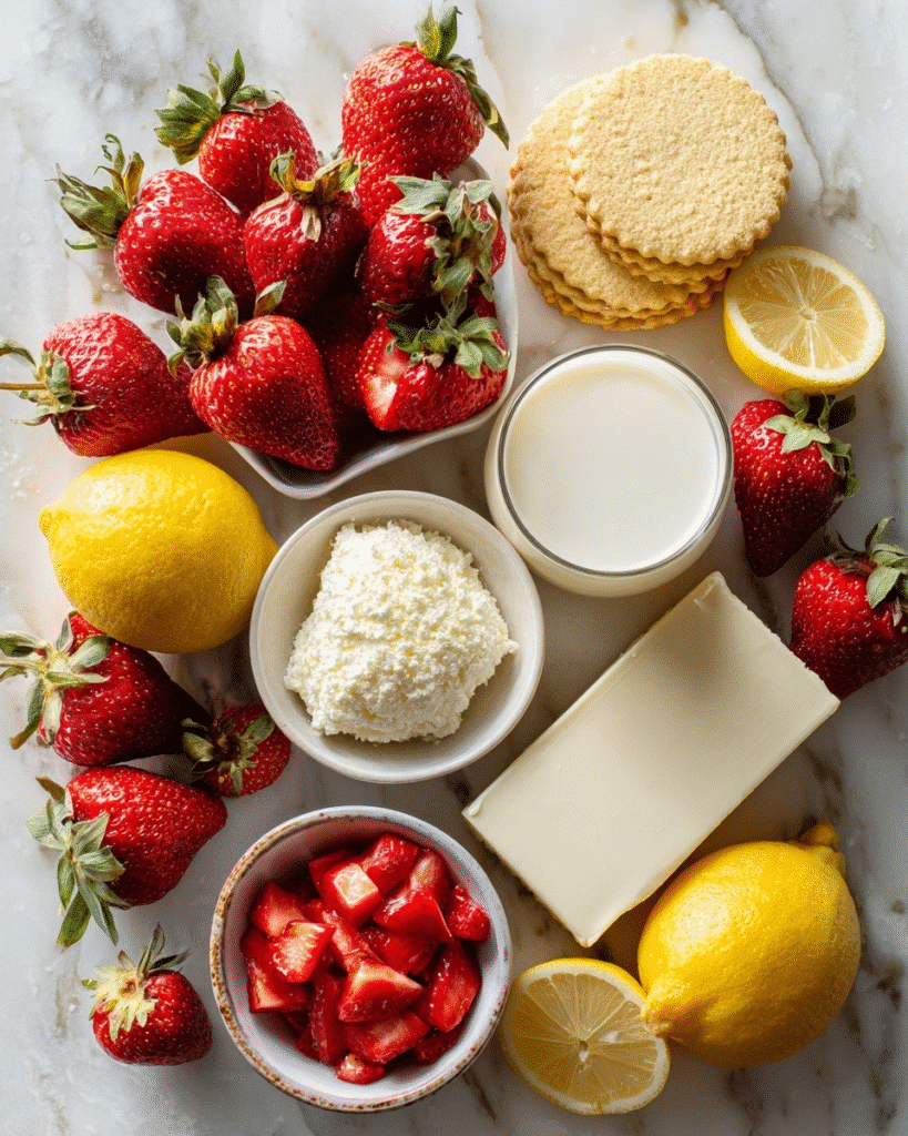 No-Bake Strawberry Cheesecake Bars Recipe