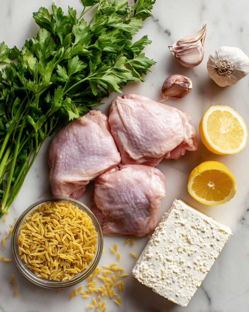 One Pot Lemon Pepper Chicken with Orzo Recipe
